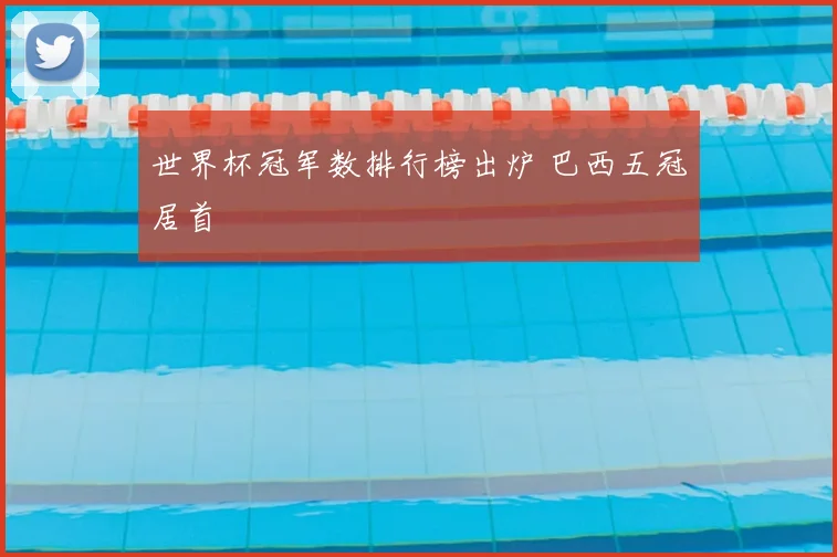 世界杯冠军数排行榜出炉 巴西五冠居首